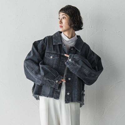 ＜la.f...（Women）＞【ｂｉｙｏｒｉ】”抜け感シルエットでこなれ感”オトナＧジャン≪手洗い可能≫