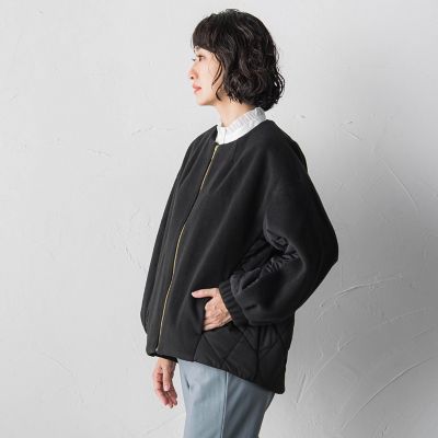 biyori】キルティングノーカラーブルゾン | la.f（Women）/ラ