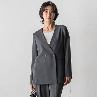 ＜la.f...（Women）＞ハイストレッチカルゼジャケット