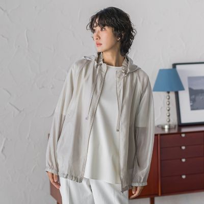 ＜la.f...（Women）＞シアーブライトフードブルゾン