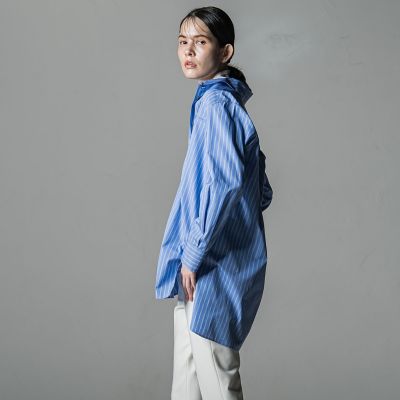 la.f...（Women）/ラ エフ ＣＡＮＣＬＩＮＩ　柔らか上質シャツ≪洗濯機で洗える≫