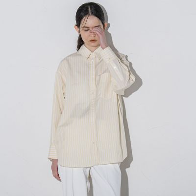 【SALE】la.f...（Women）/ラ エフ キレイ色ストライプシャツ&#8810;洗濯機で洗える&#8811; 28イエロ-ケイ トップス【三越伊勢丹/公式】