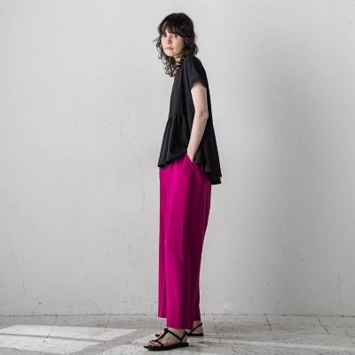 【ＷＥＢ＆ａｍｐ　一部店舗限定】マシュマロポンチペプラムカットソー≪洗濯機で洗える≫