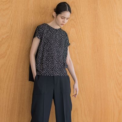 ＜la.f...（Women）＞幾何プリントスムースカットソー≪洗濯機で洗える≫