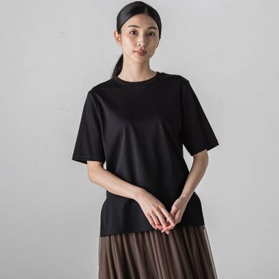 ＜la.f...（Women）＞【ＷＥＢ限定／新色追加】コットンシルケットスムースカットソー≪洗濯機で洗える≫