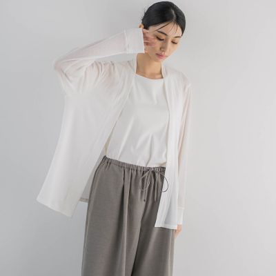 【ＷＥＢ限定】コットンテレコカットソーカーディガン≪洗濯機で洗える≫