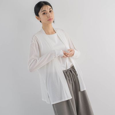 【ＷＥＢ限定】コットンテレコカットソーカーディガン≪洗濯機で洗える≫