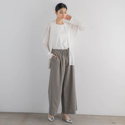 【ＷＥＢ限定】コットンテレコカットソーカーディガン≪洗濯機で洗える≫