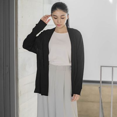 【ＷＥＢ限定】コットンテレコカットソーカーディガン≪洗濯機で洗える≫