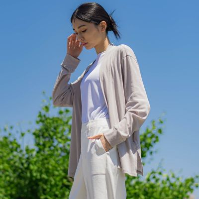 【ＷＥＢ限定】コットンテレコカットソーカーディガン≪洗濯機で洗える≫