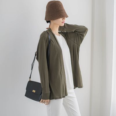 ＜la.f...（Women）＞【ＷＥＢ限定】コットンテレコカットソーカーディガン≪洗濯機で洗える≫