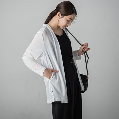 la.f... / ラ・エフ シアージャージーカットカーディガン≪洗濯機で洗える≫ ラ エフ la.f… シアージャージーカットカーディガン≪洗濯機で