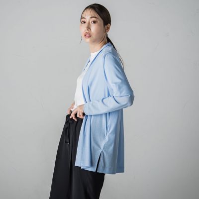 ＜la.f...（Women）＞シアージャージーカットカーディガン≪洗濯機で洗える≫