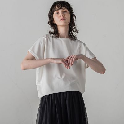 マシュマロポンチカットソー≪洗濯機で洗える≫