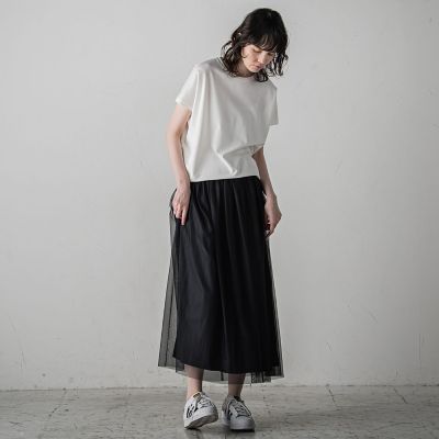 マシュマロポンチカットソー≪洗濯機で洗える≫