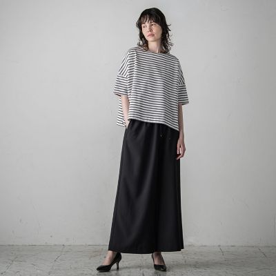 ボーダーカットソー≪洗濯機で洗える／紫外線防止≫