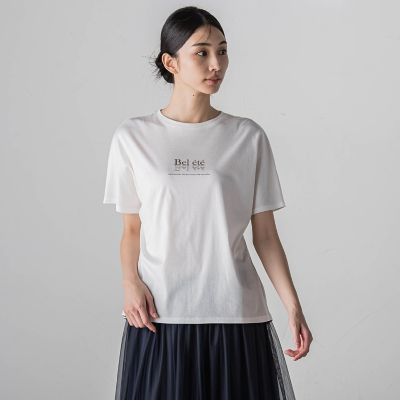 箔プリントロゴＴシャツ≪手洗い可能／吸水速乾／接触冷感≫