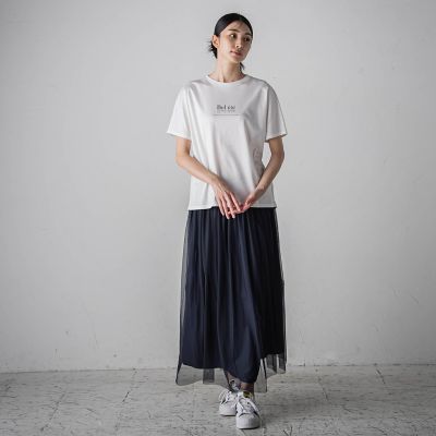 箔プリントロゴＴシャツ≪手洗い可能／吸水速乾／接触冷感≫