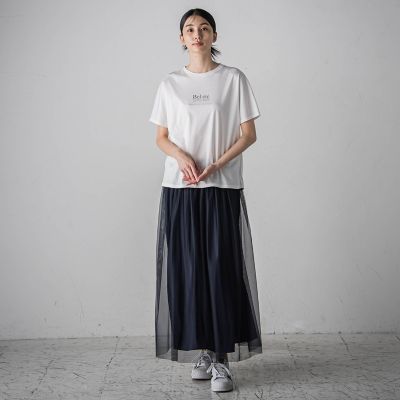箔プリントロゴＴシャツ≪手洗い可能／吸水速乾／接触冷感≫