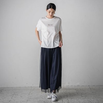 箔プリントロゴＴシャツ≪手洗い可能／吸水速乾／接触冷感≫