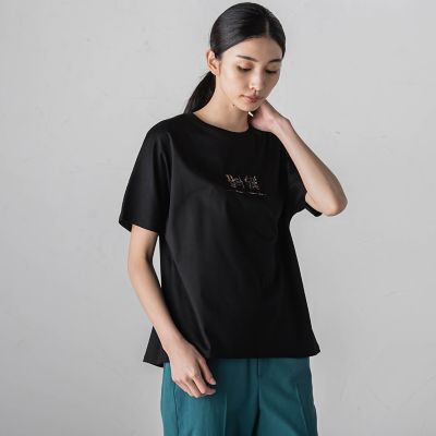 箔プリントロゴＴシャツ≪手洗い可能／吸水速乾／接触冷感≫