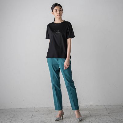 箔プリントロゴＴシャツ≪手洗い可能／吸水速乾／接触冷感≫
