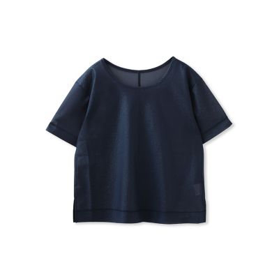 la.f...（Women）/ラ エフ 【ＷＥＢ＆ａｍｐ　一部店舗限定】キラリトリコットボクシーカットソー≪洗濯機で洗える≫
