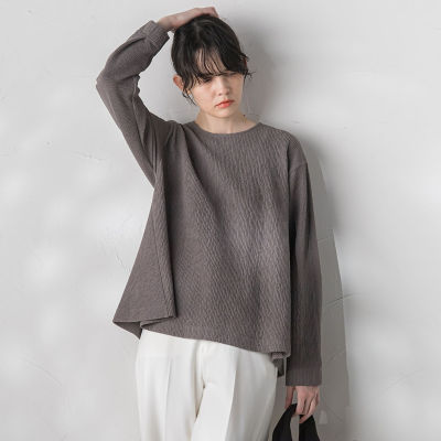 ＜la.f...（Women）＞ペプラムカットソー≪洗濯機で洗える≫