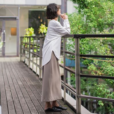 biyori】”シーンを選ばない”万能Tブラウス≪洗濯機で洗える