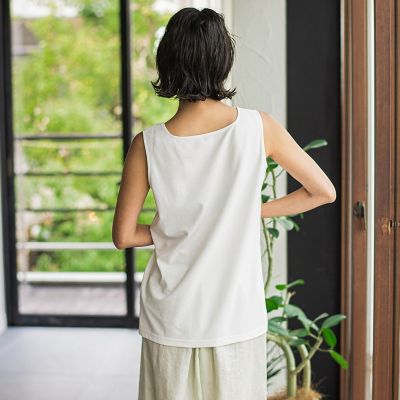 スクエアネックタンクトップ≪洗濯機で洗える≫