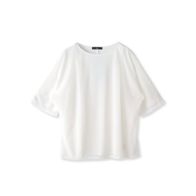 トリコットシフォンカットソー≪洗濯機で洗える≫