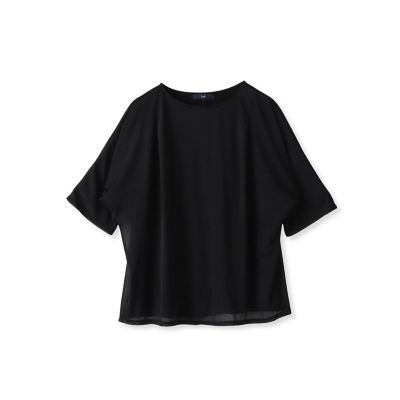 トリコットシフォンカットソー≪洗濯機で洗える≫
