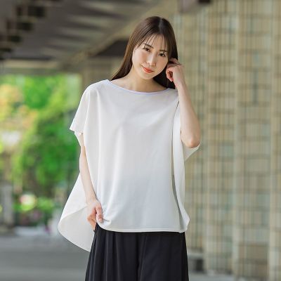 ＜la.f...（Women）＞【ＷＥＢ限定】ゆったりシルエットカットソー≪洗濯機で洗える≫
