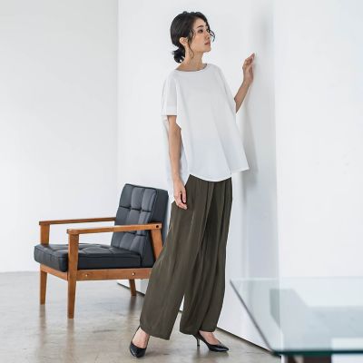 【ＷＥＢ限定】ゆったりシルエットカットソー≪洗濯機で洗える≫