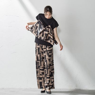 【ＷＥＢ限定】配色スカーフプリントカットソー≪洗濯機で洗える≫