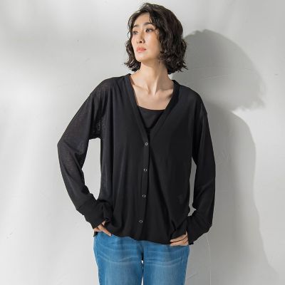 シアーVネックカットソー≪洗濯機で洗える≫ | la.f (Women)/ラ