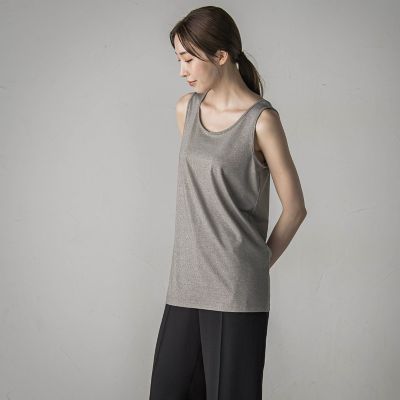 ソフトラメタンクトップ≪洗濯機で洗える≫