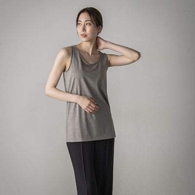 ソフトラメタンクトップ≪洗濯機で洗える≫
