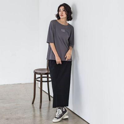 【ｂｉｙｏｒｉ】刺繍ロゴＴシャツ≪洗濯機で洗える≫