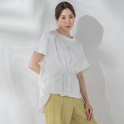 【ＷＥＢ限定】ウエストタックカットソー≪手洗い可能≫
