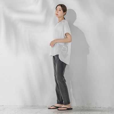 【ＷＥＢ限定】ウエストタックカットソー≪手洗い可能≫