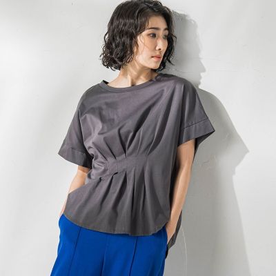 la.f...（Women）/ラ エフ 【WEB限定】ウエストタックカットソー≪手洗い可能≫