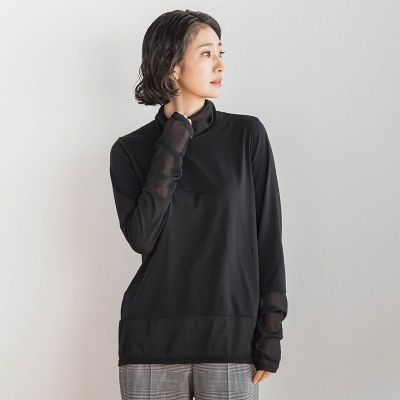 シアー切り替えカットソー | la.f（Women）/ラ エフ | 三越伊勢丹