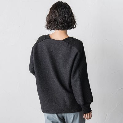 メルトンニットドッキングカットソー | la.f（Women）/ラ エフ