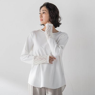 袖口レース切替カットソー | la.f (Women)/ラ エフ | 三越伊勢丹