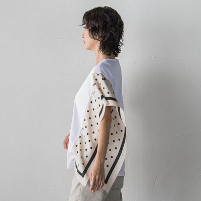 ドットスカーフ切り替えカットソー | la.f (Women)/ラ エフ | 三越