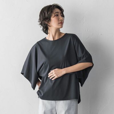 LOHEN スクエアケープカットソー【グレー】 ケープカットソー | la.f (Women)/ラ エフ | 三越伊勢丹オンライン
