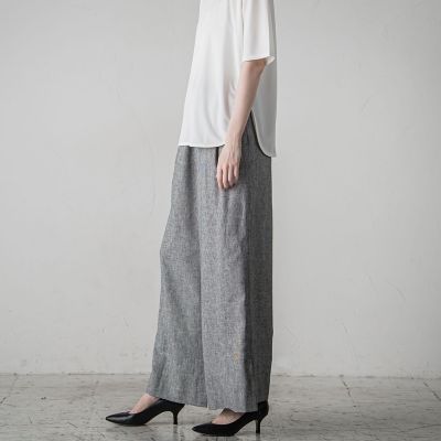 リネンクラッシックパンツ≪手洗い可能／セットアップ対応≫