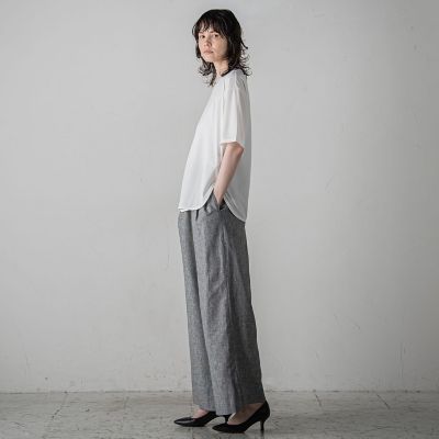 リネンクラッシックパンツ≪手洗い可能／セットアップ対応≫