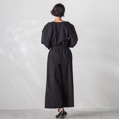 ボリュームワイドタフタパンツ≪洗濯機で洗える／セットアップ対応≫